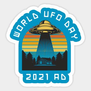 UFO World UFO Day 2021 Sticker